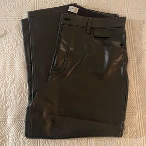 Abercrombie & Fitch vegan Leather Black Pants